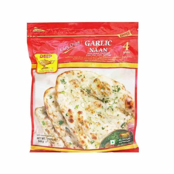 Deep Garlic Naan 4Pcs