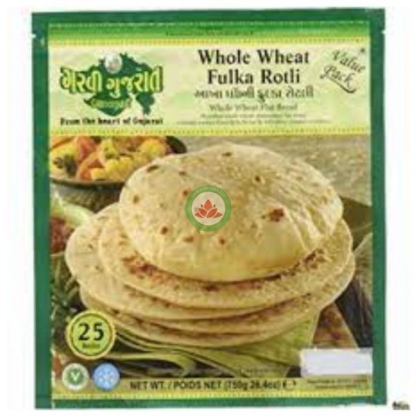 Garvi Whole Wheat Fulka Roti 750gm