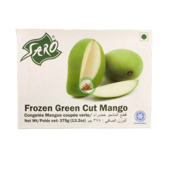 Saro Frozen Green Cut Mango 375gm
